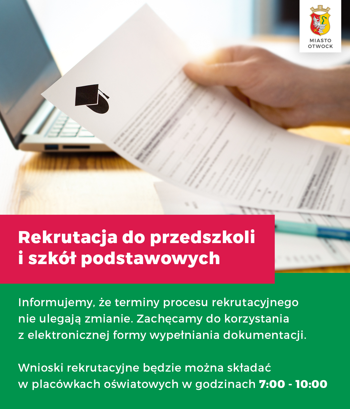 Rekrutacja do przedszkoli i szkół podstawowych