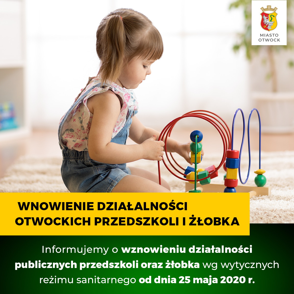 Wznowienie działalności otwockich przedszkoli i żłobka