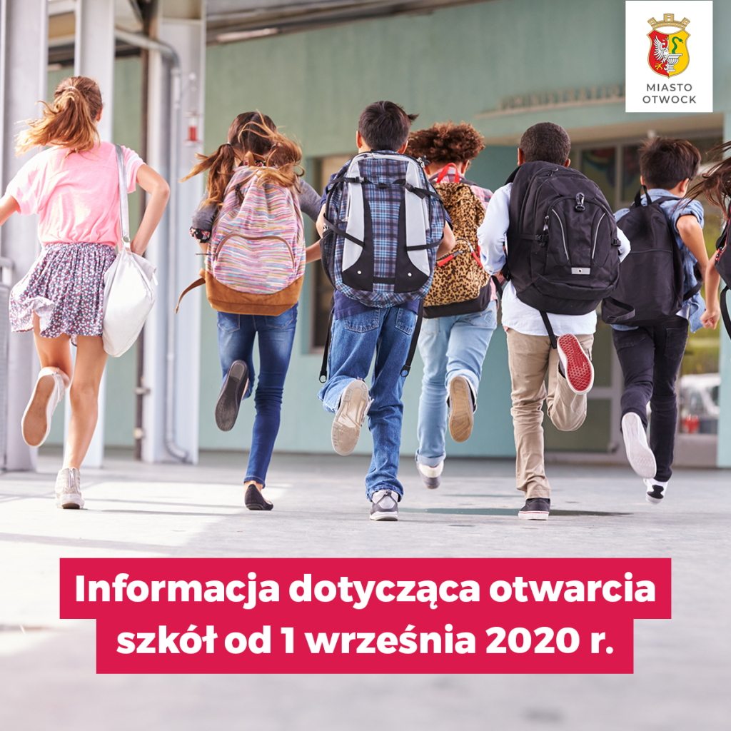 Informacja dotycząca otwarcia szkół od 1 września 2020 r.